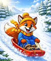 Vintersport i Sälenfjällen Pulka och annan vintersport