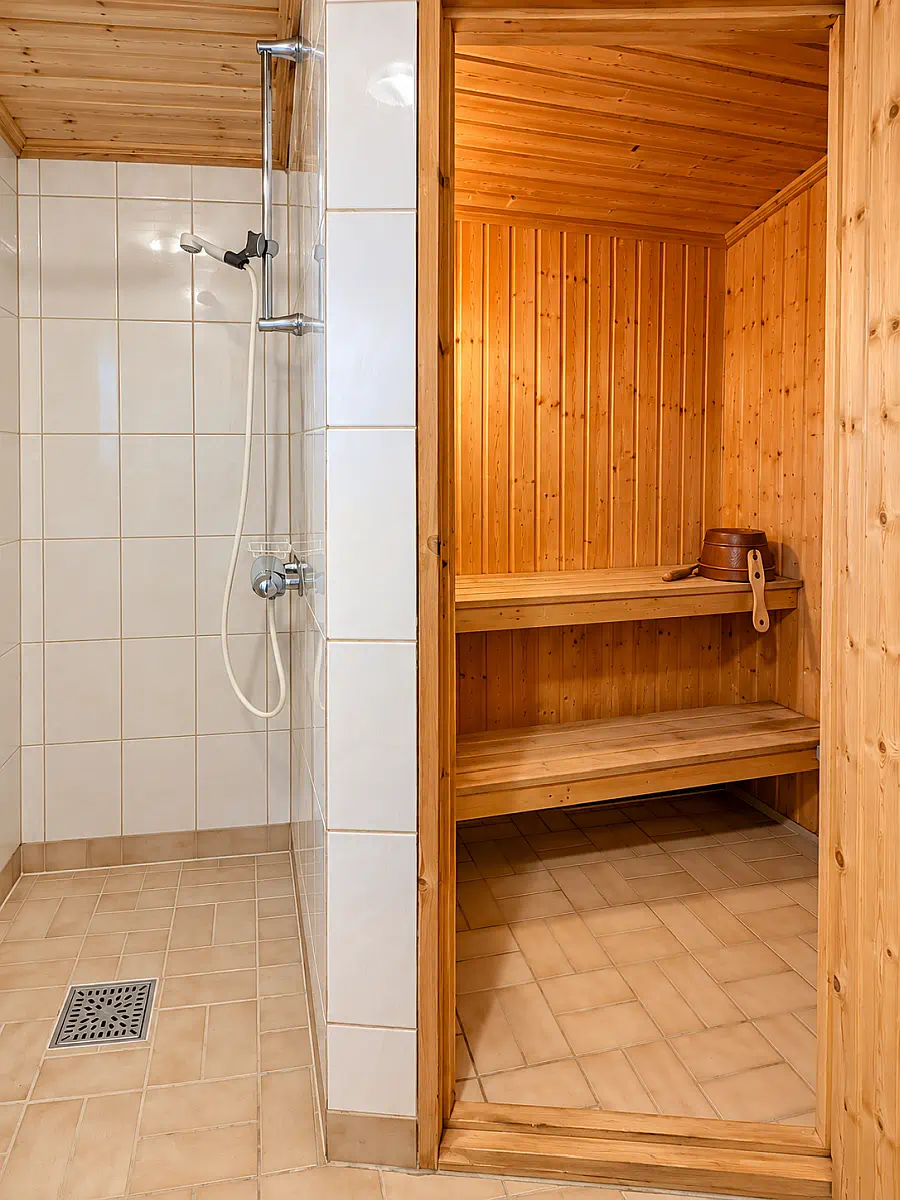 Badrum och bastu i Gruven