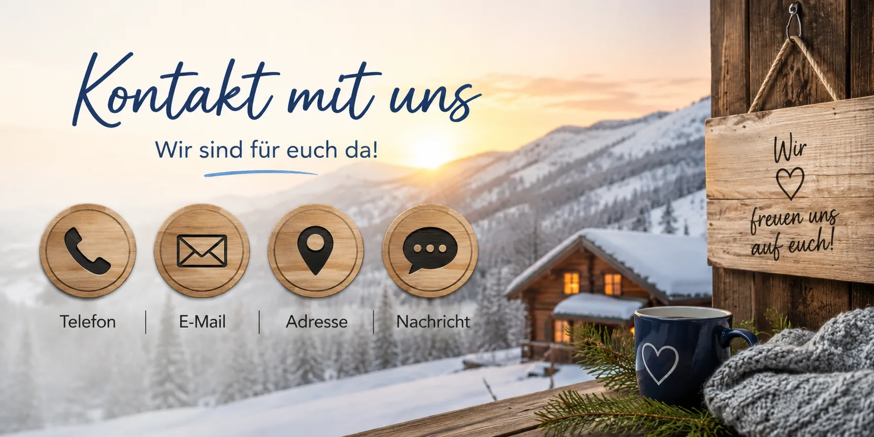 Kontaktieren Sie die Familie Andersson zu ihren Ferienhäusern in Sälen per Telefon, E-Mail oder Kontaktformular.