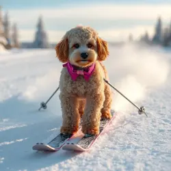 Vintersport i Sälenfjällen Pudlar är smarta
