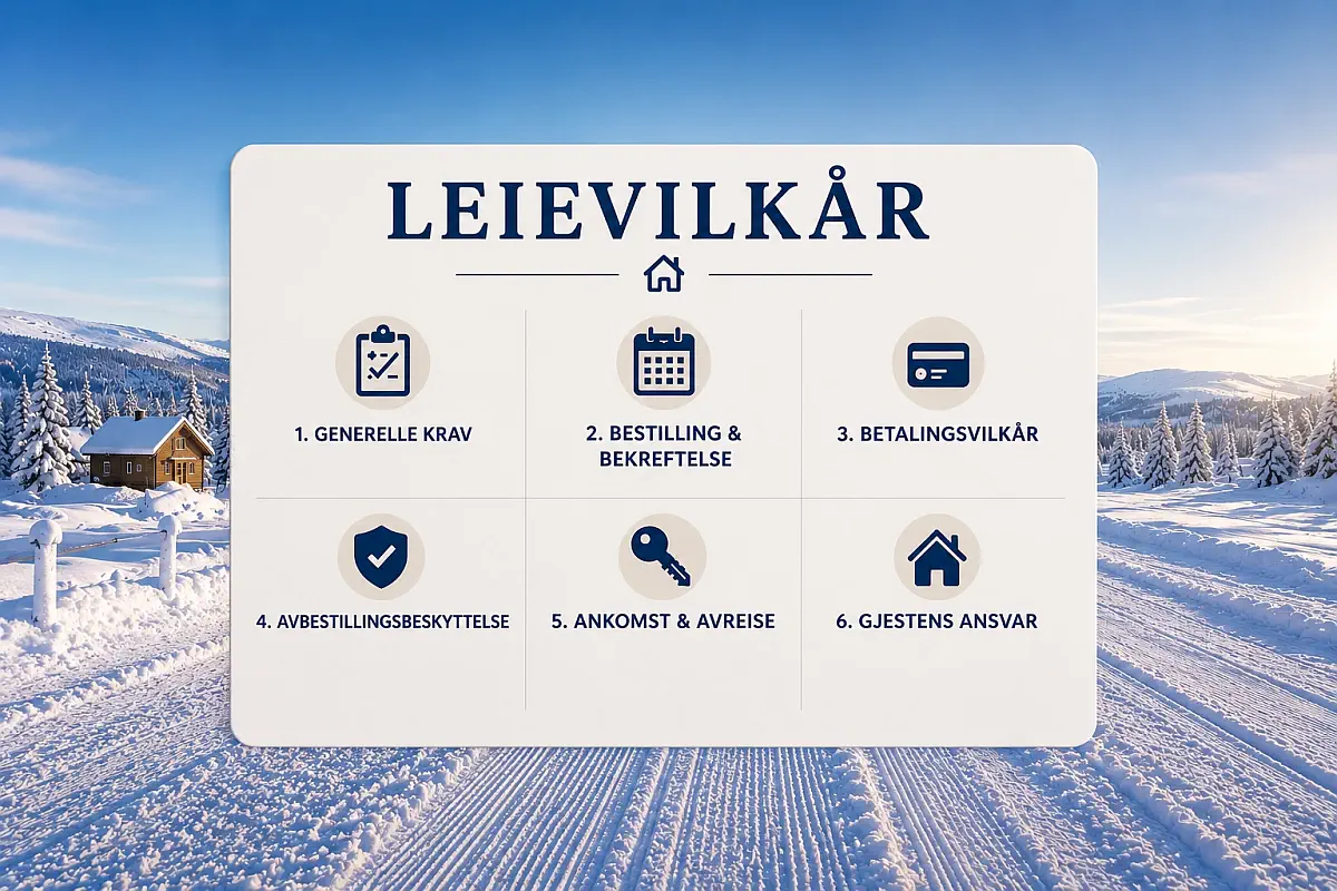 Leievilkår for Fjällstugor i Sälen