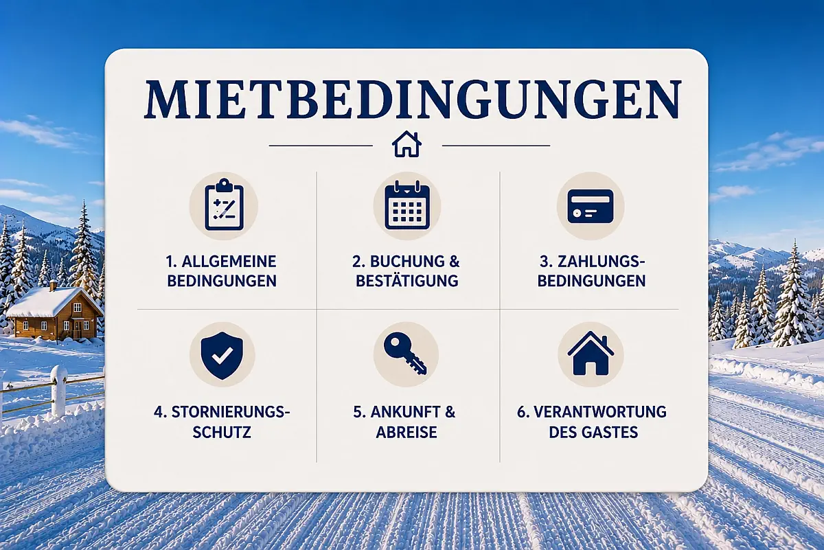 Mietbedingungen für Fjällstugor i Sälen