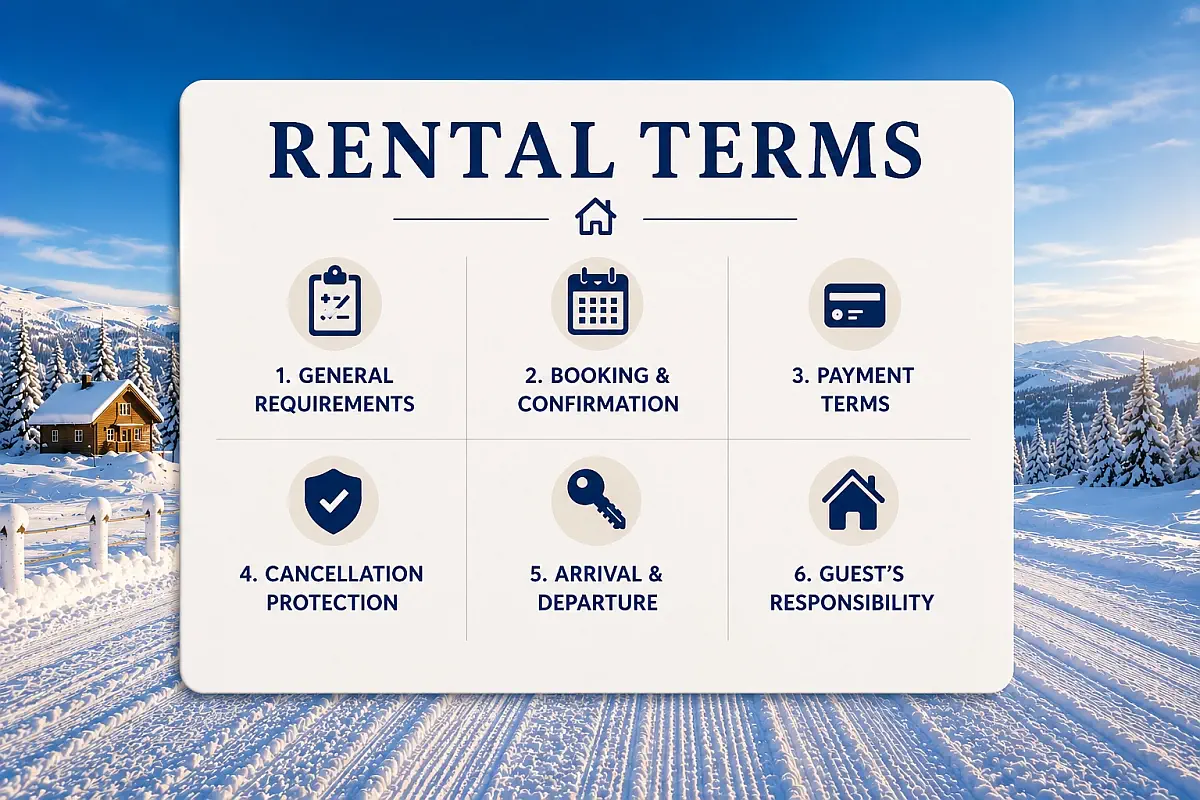 Rental Terms for Fjällstugor i Sälen